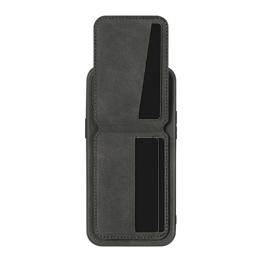 Luxury leather card holder phone case For iPhone 17 16E 16 17 15 14 13 11 Pro max wallet card bag leather shockproof back cover