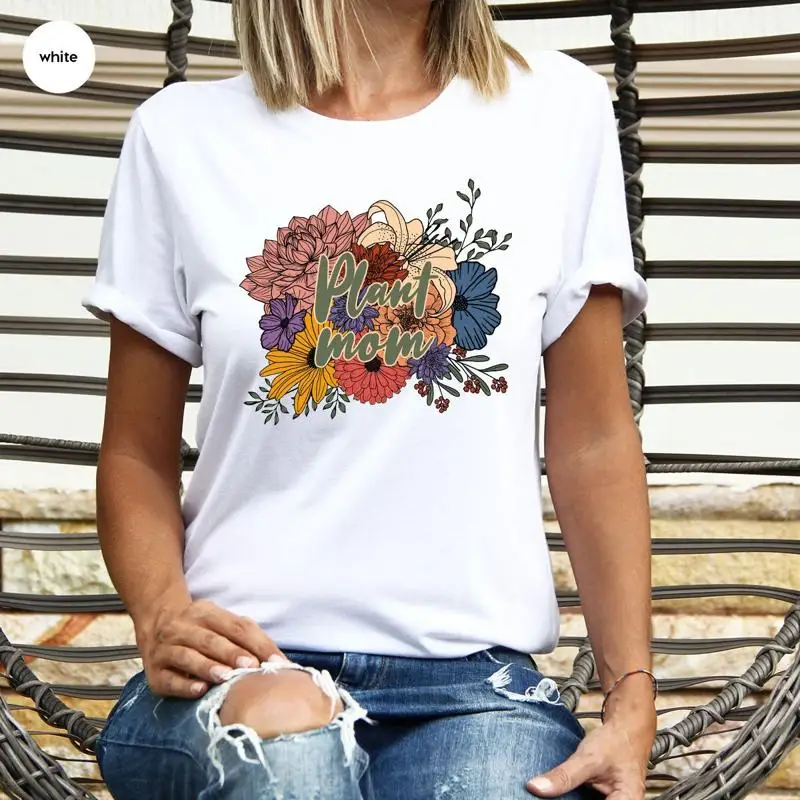 

PlanT T Shirt Mothers Day Flower Crewneck SweaT for Her Botanical Floral Women