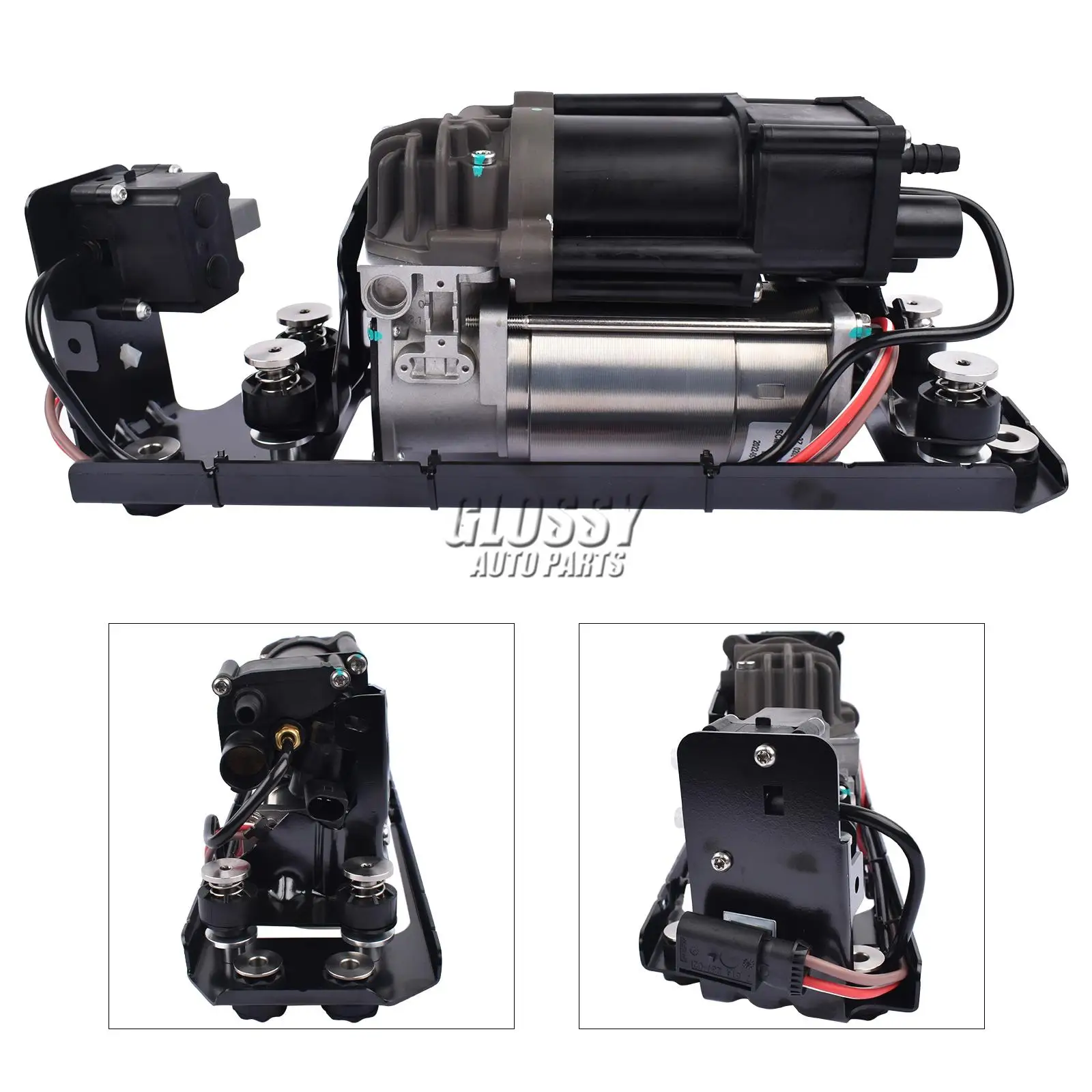 AP03 Air Suspension Compressor +Bracket+Valve Block For BMW 5 7 Series F07 GT F11 F01 F02 F04 37206789450 37206864215