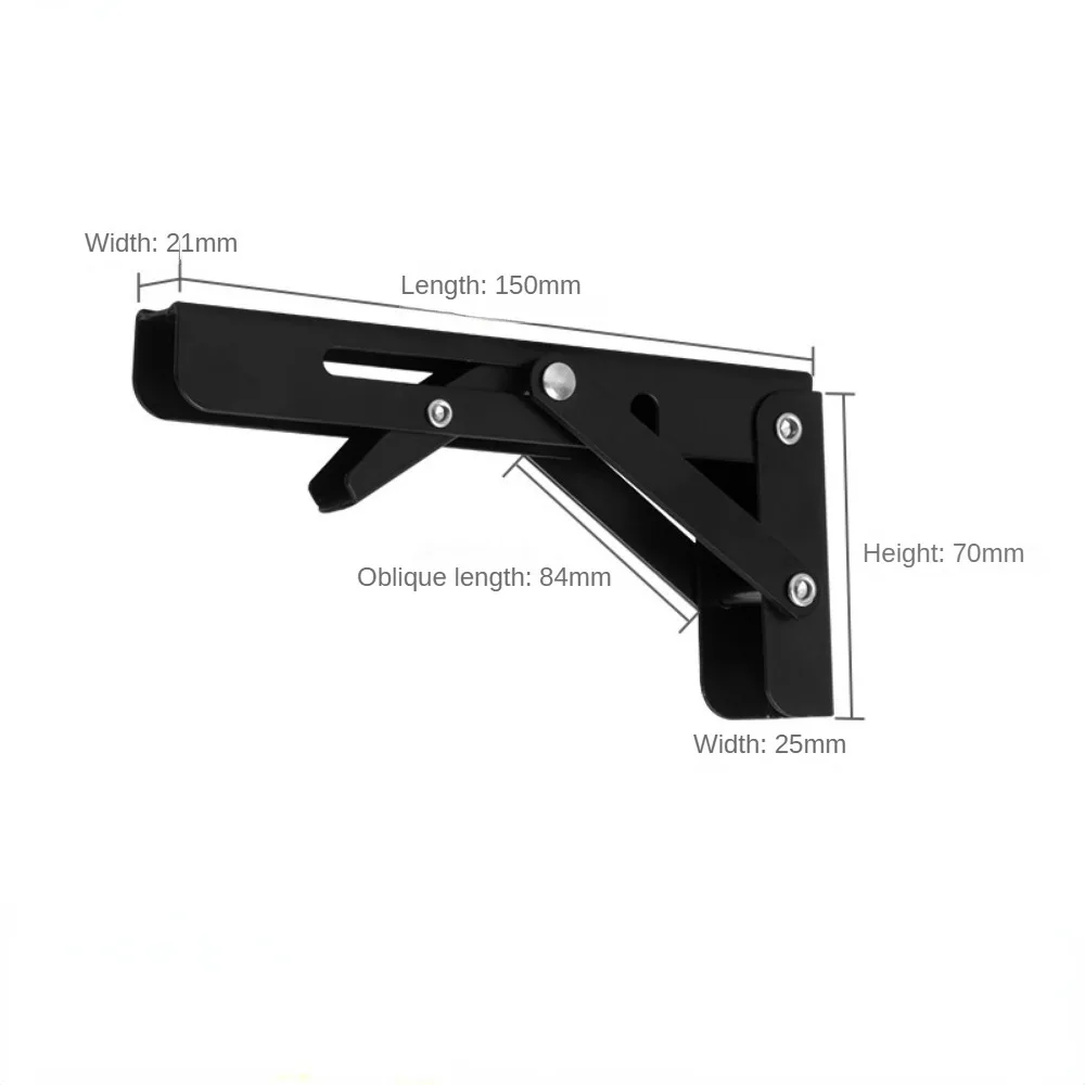 90 Graden Muurbevestigingshoek Roestvrijstalen Hoek Driehoek Verstelbare Tafelsteun Opvouwbare Plankbeugels