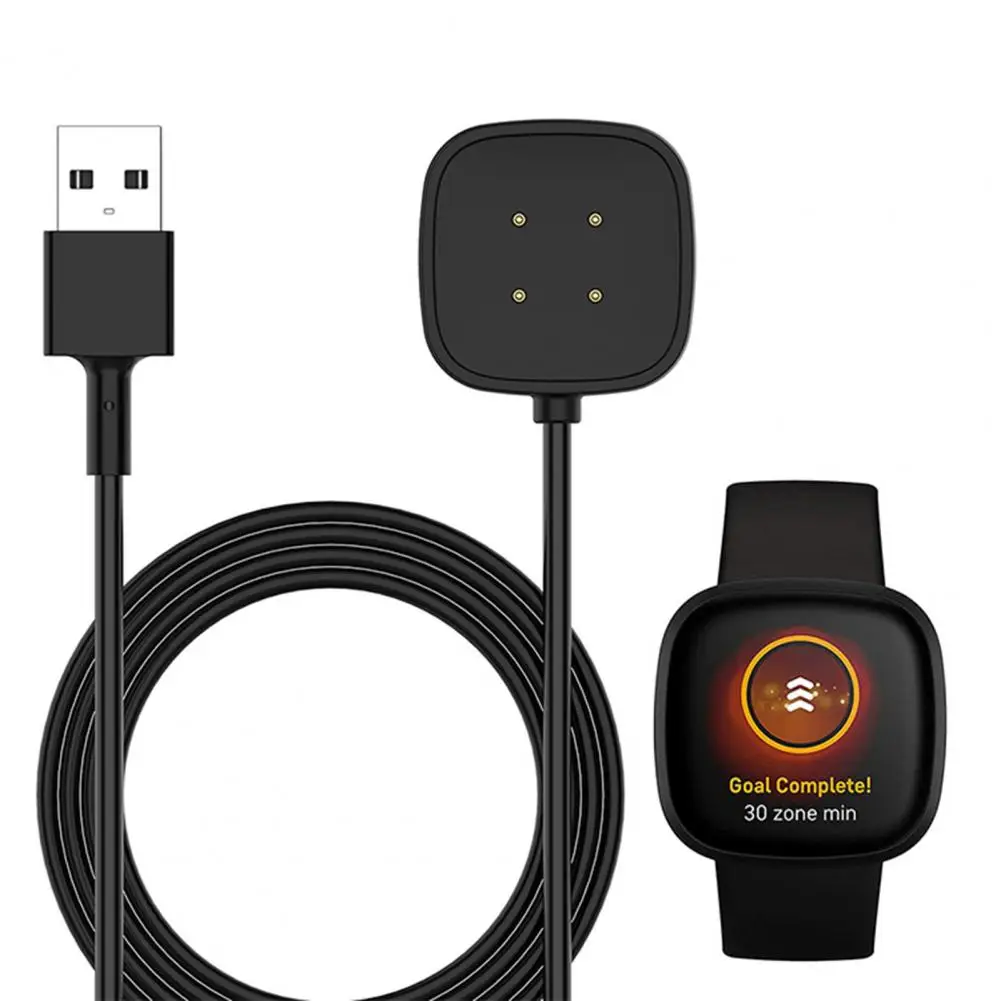 Charging Cable For Fitbit Versa 4/Versa 3 Smartwatch Type-C/USB Magnetic Fast Charger Cord Dock Adapter For Fitbit Sense/Sense 2