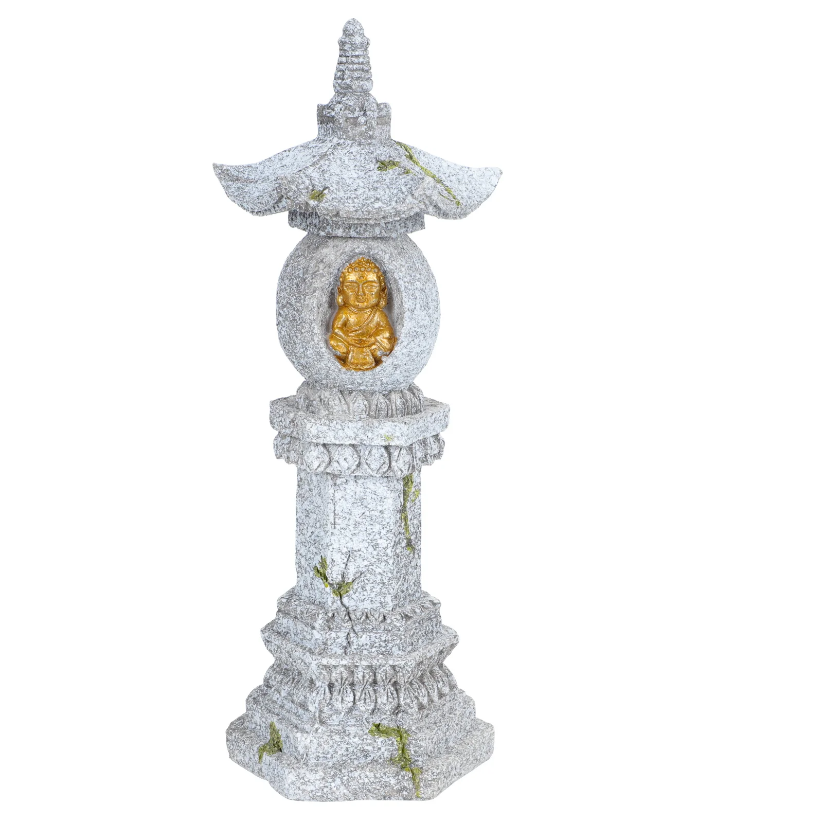 

Buddha Blessing Prop Unique Zen Style Statue Exquisite Resin Craft Aquarium Garden Fish Tank Decor Aquarium Buddha Adornment