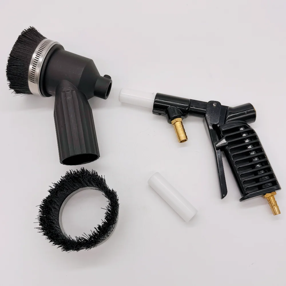 Brush Sandblasting Gun Kit / Brush Sand Blaster Nozzle Tip / Brush Head for 28 Gallon Recycle Blasting Tank Machine