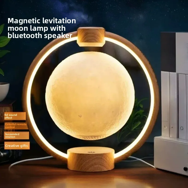 Maglev bluetooth audio moon light bedroom atmosphere night light