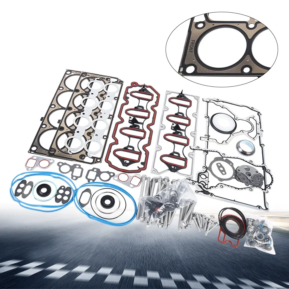 Полный комплект прокладок и болтов двигателя для GM/Chevy/GMC/Buick 4.8L 5.3L OHV MLS 2002-2004 годов (быстрая доставка в США)