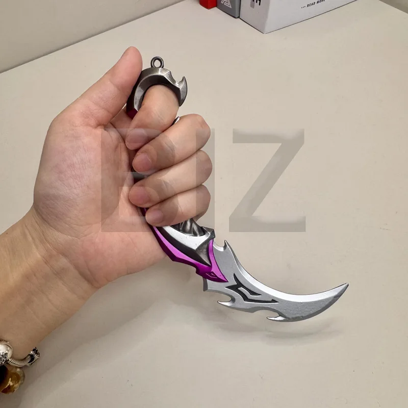 16 سنتيمتر سلاح الشجاع المشاجرة ريفر 2.0 Karambit سكين معدني M4 بلانت نموذج تأثيري الساموراي الطرفية السيف هدية لعبة للبنين #4