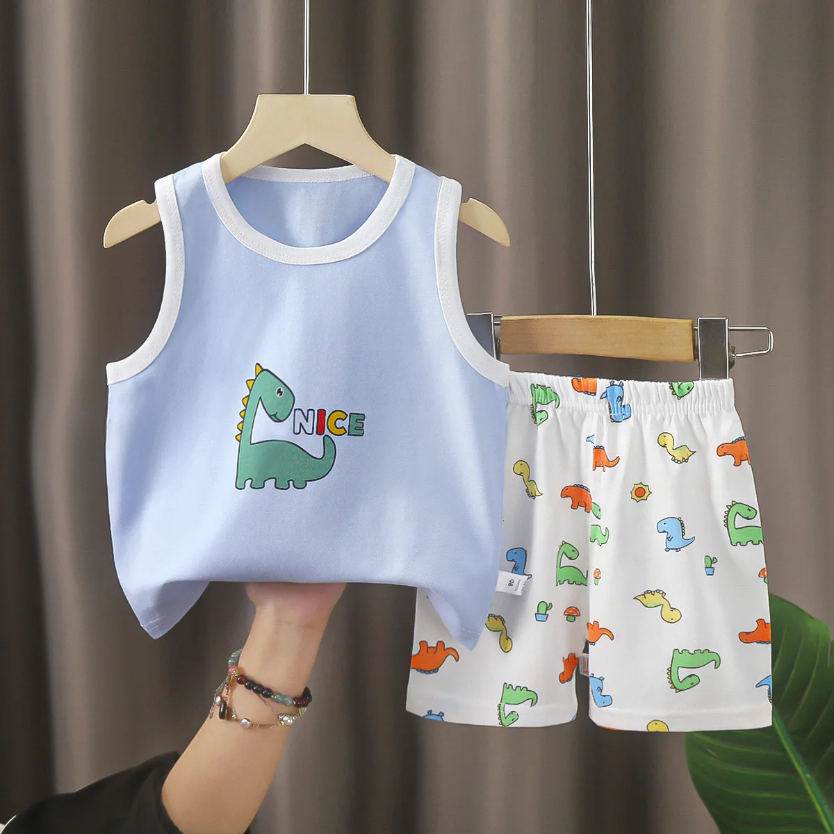 Sommer Weste Jungen Mädchen Pyjamas Sets Cartoon Baumwolle Kinder Junge Mädchen Nachtwäsche Nachtwäsche Kinder Blitz Pyjamas Anzug