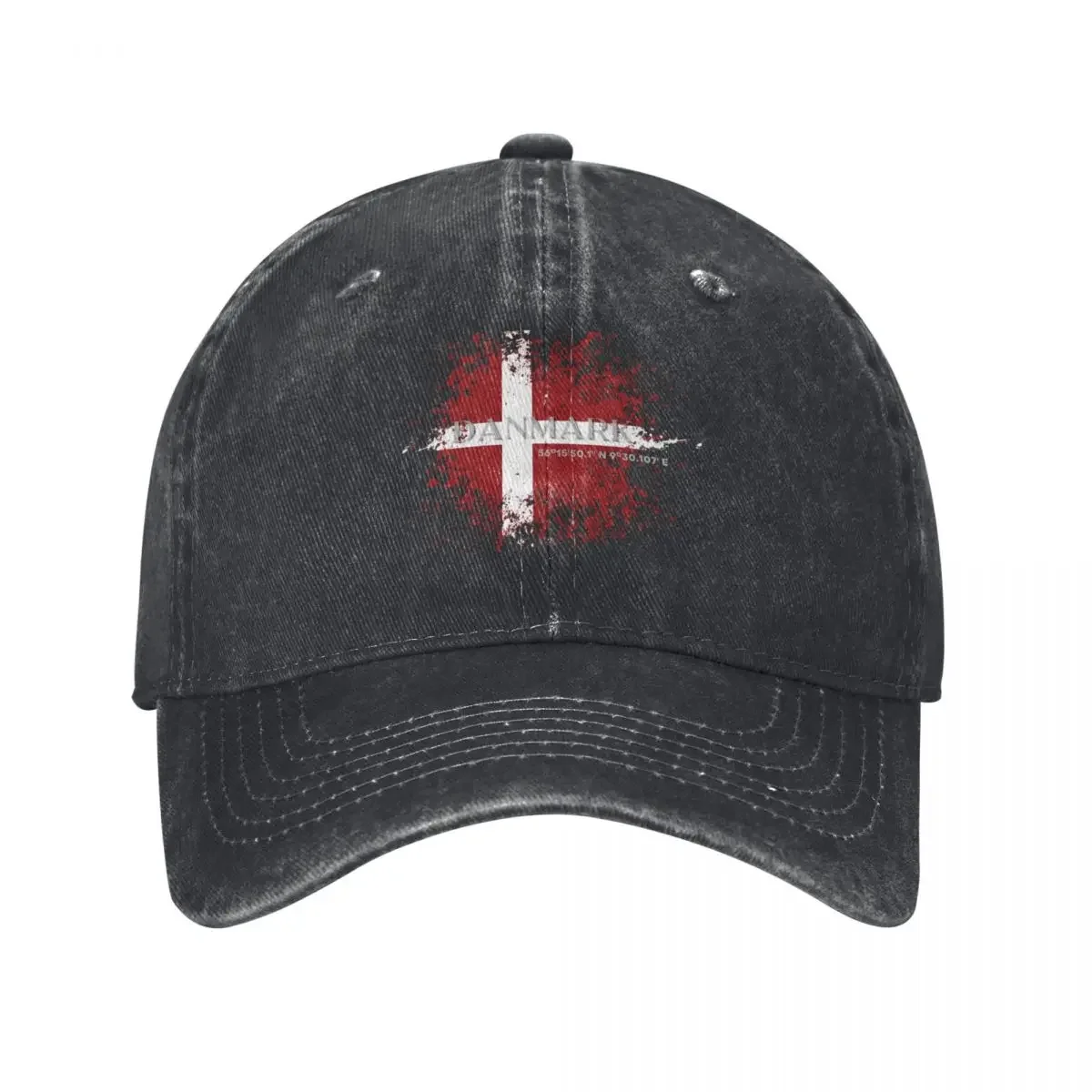 Denmark vintage grunge flag Baseball Cap beach hat Snap Back Hat Luxury Woman Men's