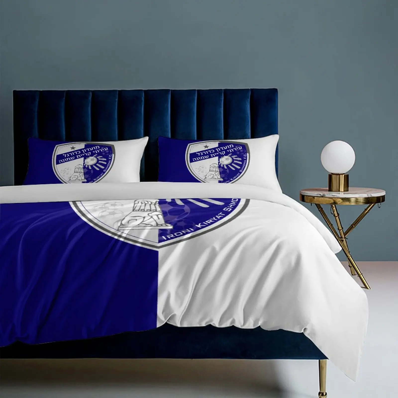 Hapoel Ironi Kiryat Shmona Set biancheria da letto Copripiumino Camera da letto Trapunte Singolo Twin King Size Copripiumino Tessili per la casa