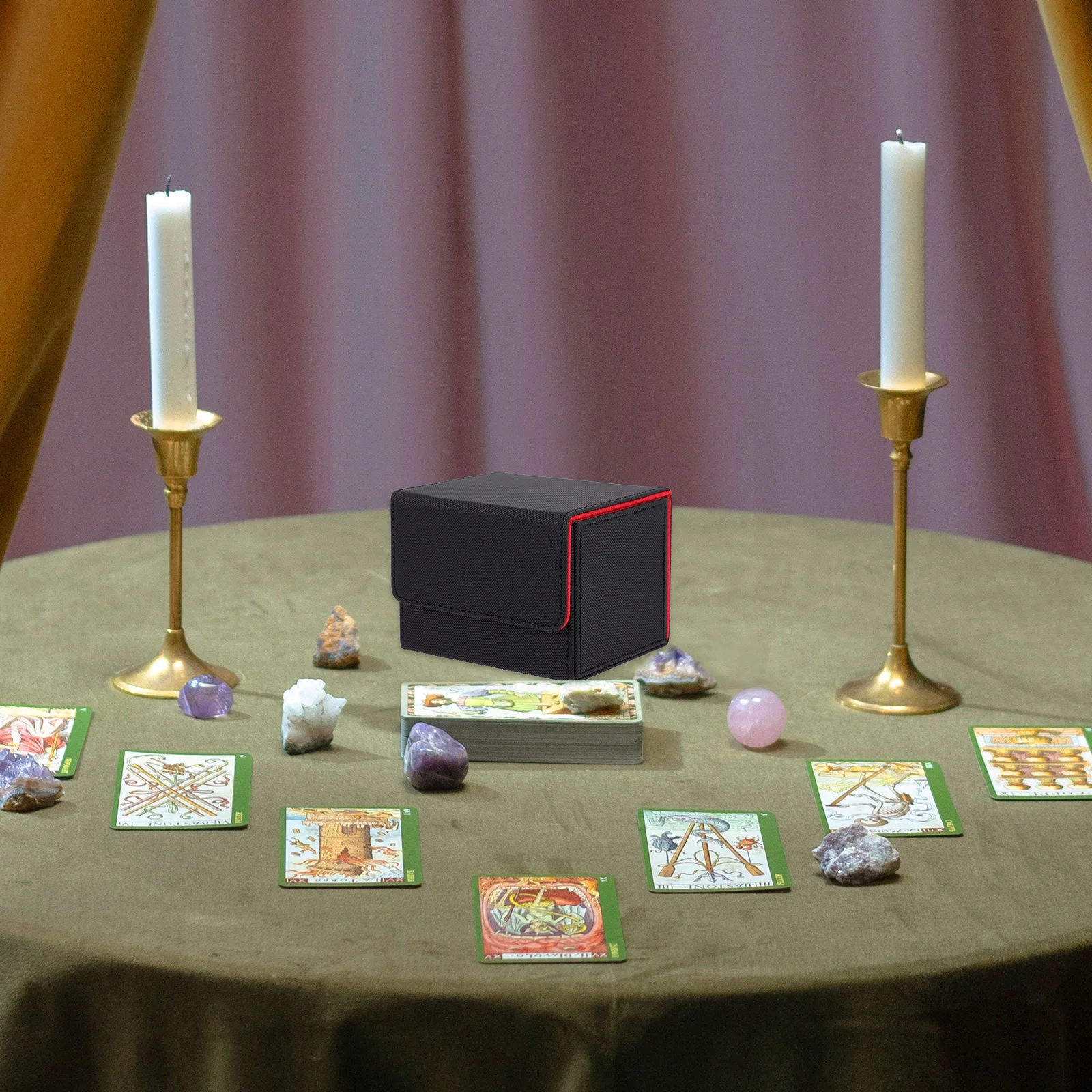 กล่องใส่การ์ดขนาดใหญ่ จัดเก็บไพ่โป๊กเกอร์ได้เยอะ พกพาสะดวก ป้องกันรอยขีดข่วน