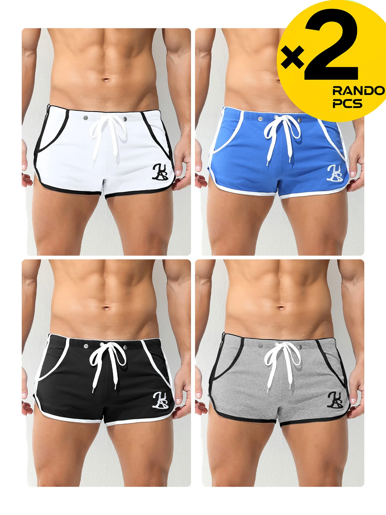 الصيف سريعة الجافة السراويل الرجال بحر تجريب رياضة الجري اللياقة البدنية عادية مطاطا الرباط السراويل للرجال 2/3/4 قطعة