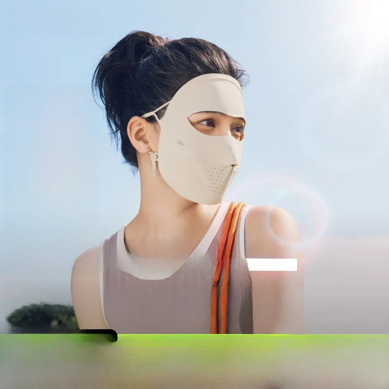 

Маска для лица из листьев банана для защиты от солнца, женская, для велоспорта, с УФ-защитой, медицинская, косметическая, летняя, солнцезащитная