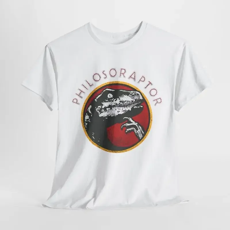 Vintage Velociraptor Men's T Shirt PHILOSRAPTOR Distressed Style