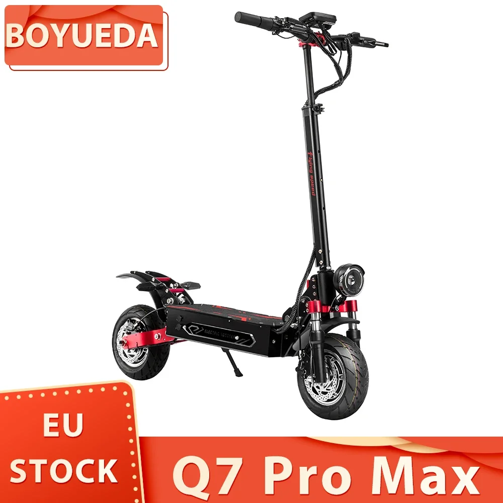

BOYUEDA Q7 Pro Max Scooter électrique, moteur 1600 Вт * 2, аккумулятор 52 В 28 Ач, пневмо 10 чехлов, vitesse Maximale de 70 км/ч