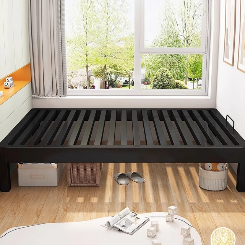 

Wrought iron bed tatami row skeleton iron bed custom no bedside bed frame any size no backrest home