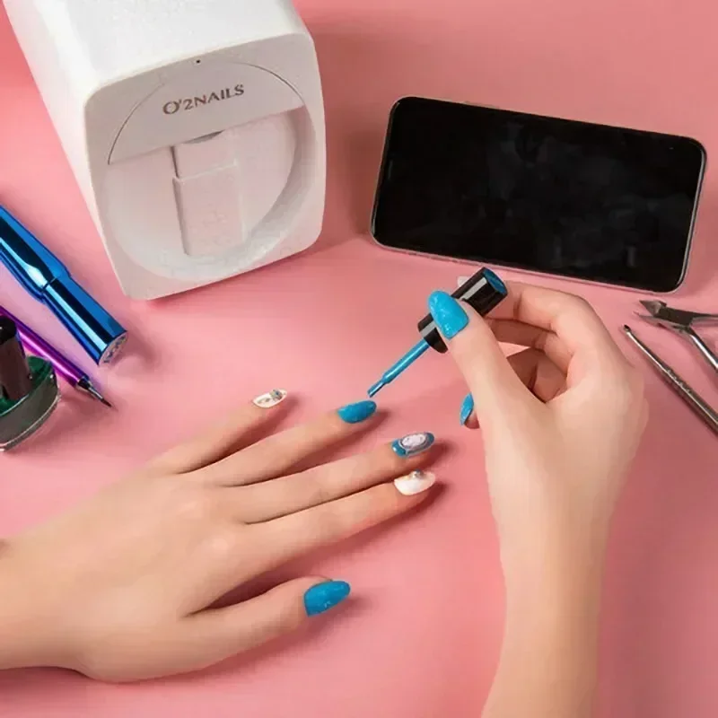 O2nails 3D Painted Nail Printer Machine Intelligent Automatic Printing Celebrity Home Nail Machine Artifact With Cartridge DIY