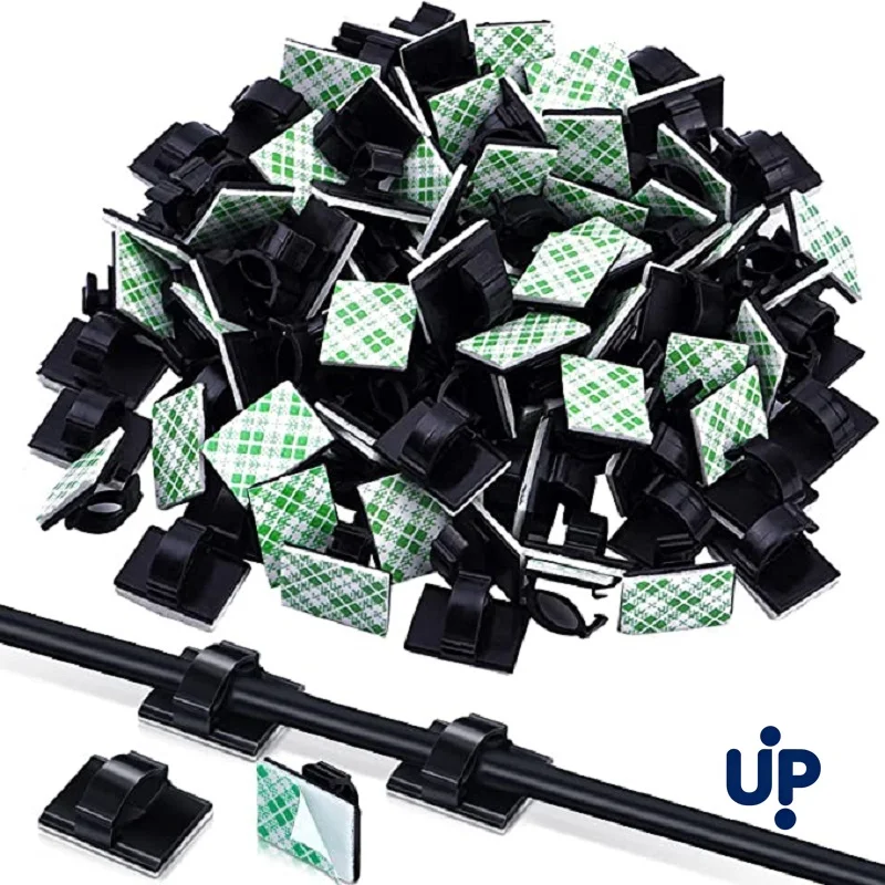 30pcs Cable Organizer Clips Cord Holder Desktop Workstation Wire Manager USB Charging Data Line Bobbin Winder Cable Management