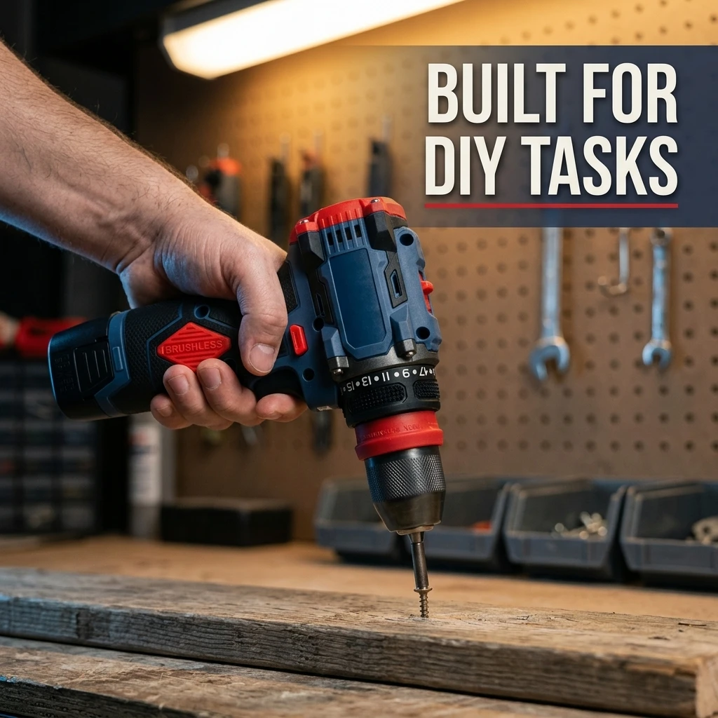 16.8V Cordless Drill Driver Rechargeable Electric Screwdriver Power Tool Kit Variable Speed DIY Home Repair Woodworking Tools