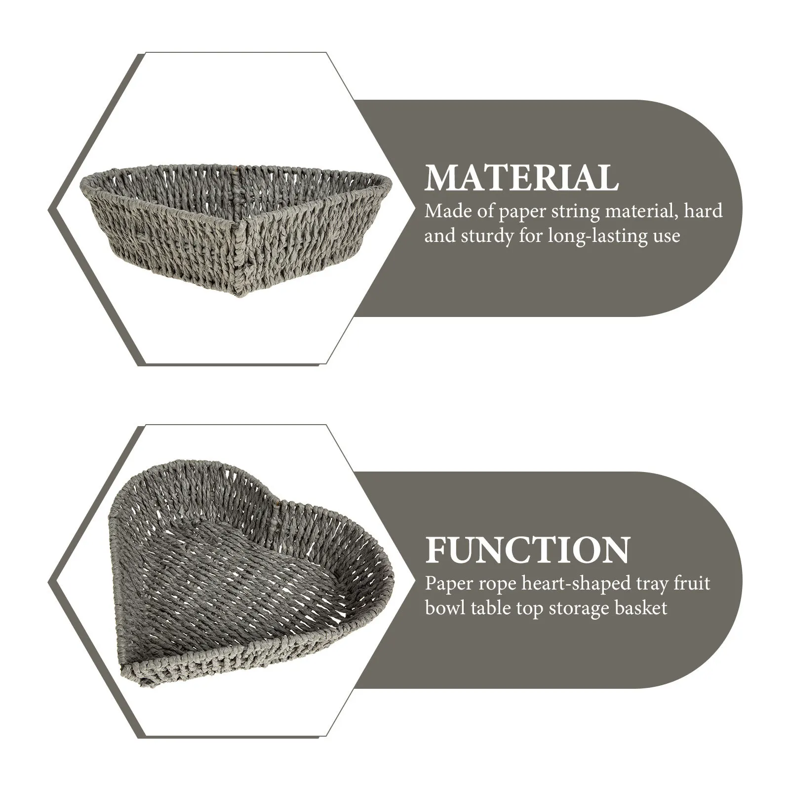 

Heart Shape Food Container Compact Snack Storage Tray For Kitchen Home Desktop Dried Fruit Basket Sundries Holder Fruit