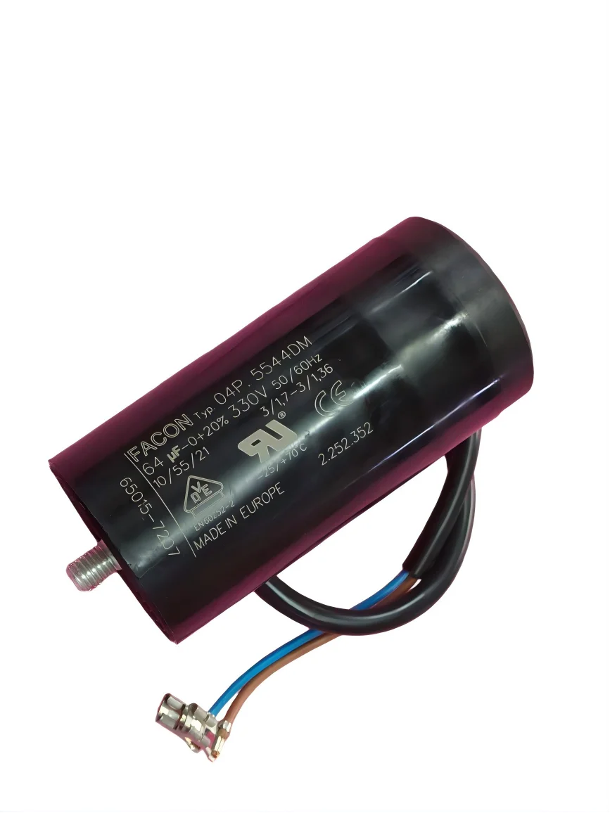 

Capacitor FACON 04P.5544DM 64uf 330v Compressor Start-up Operation Capacitor 330V64UF Suitable For Cold StorageCabinets