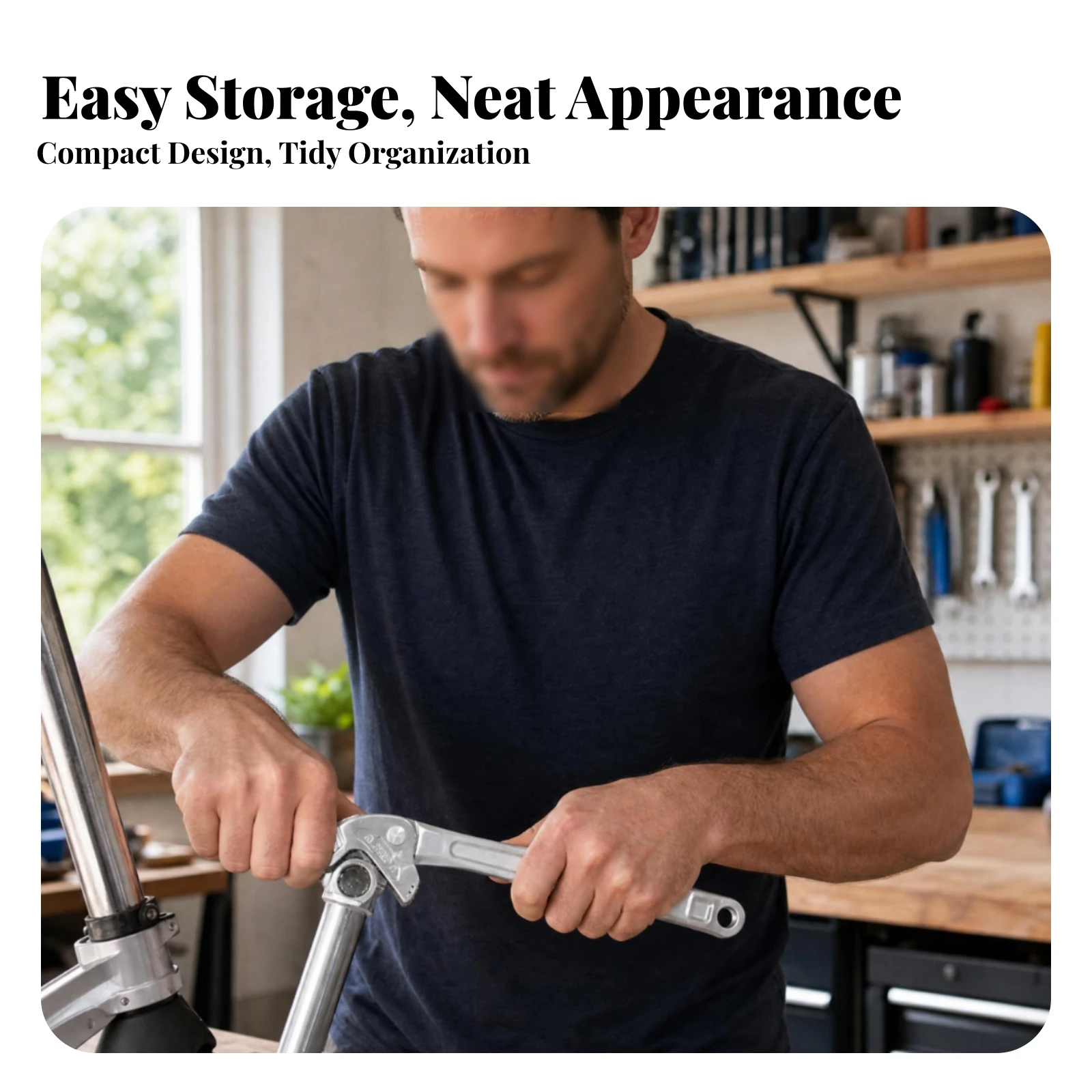 Automatic Clamping Wrench One-Piece Hand Tool Silver-Colored Smooth Finish Self-Adjusting Wrench
