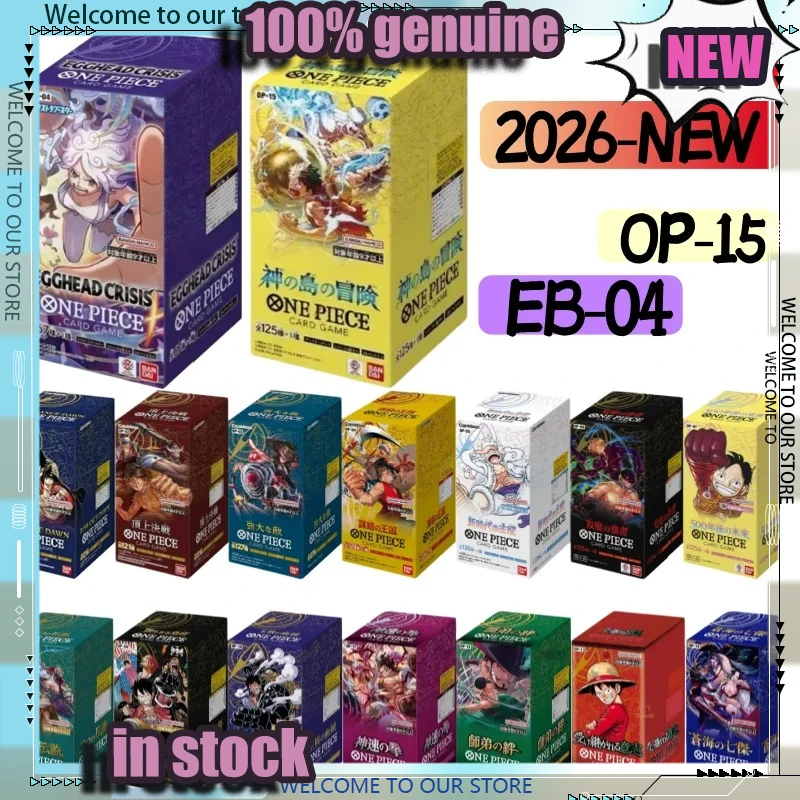 

Bandai Original OPCG Booster Cards Box One Piece OP09 OP15 OP12 EB04 PRB02 Japanese Version Card Tcg Collection Card Toy Gift