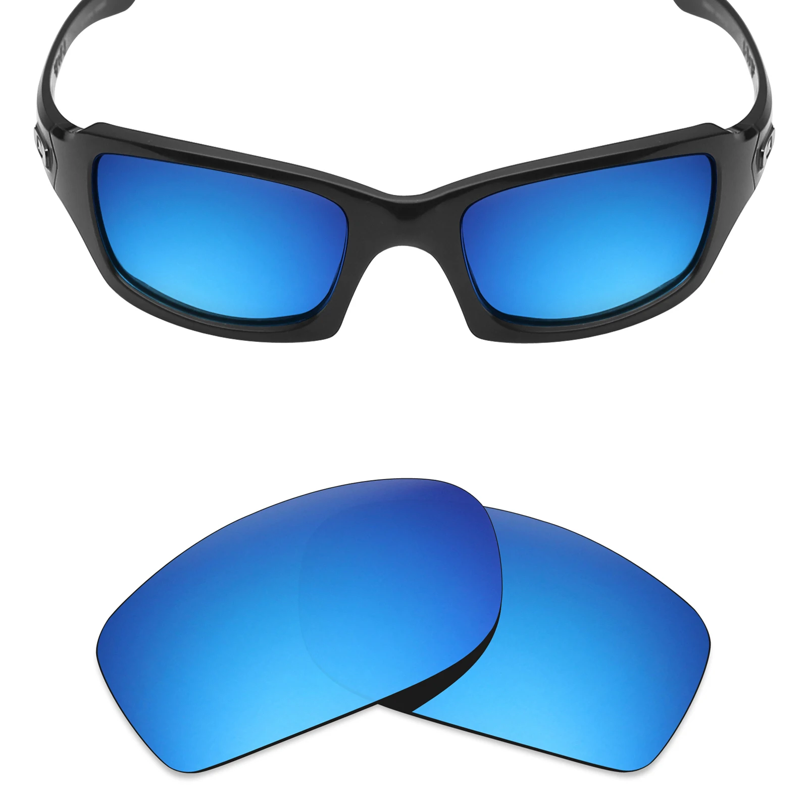 ezoptix123 Substituição de lentes polarizadas / não polarizadas para óculos de sol Oakley Fives Squared OO9238 - 54 mm