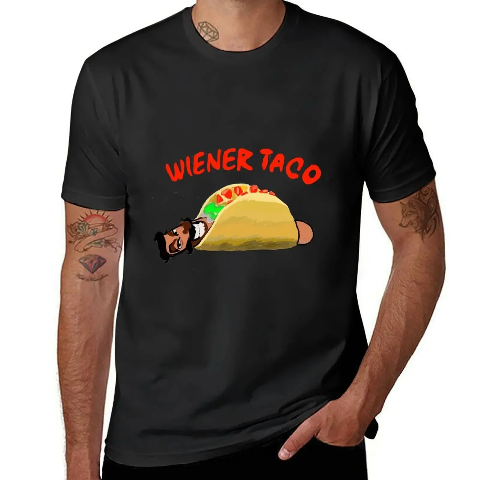 

wiener taco T-Shirt graphic shirts anime clothes Short sleeve tee mens white t shirts