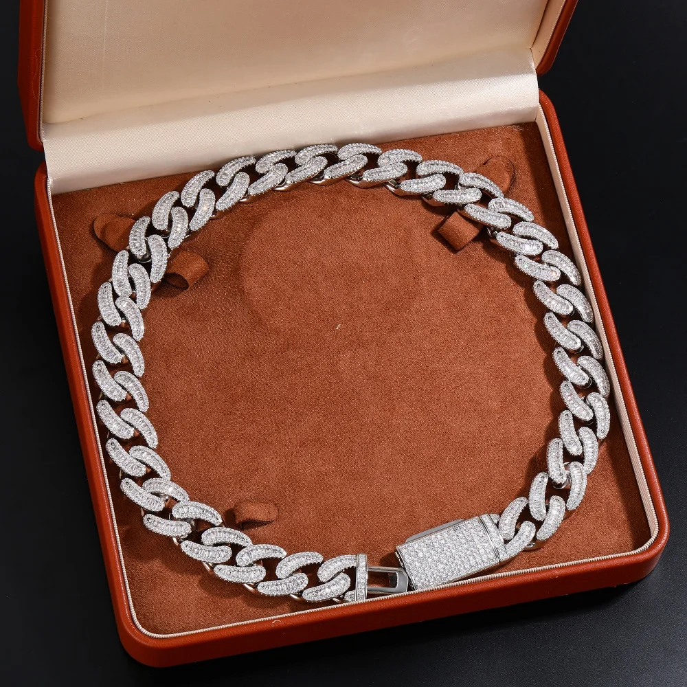 

Кубинская цепочка с цирконием, ожерелье в стиле хип-хоп, модные ожерелья, инкрустированные Baguettecz, огранка, кубический цирконий, камни, цепочки, ювелирные изделия в стиле хип-хоп