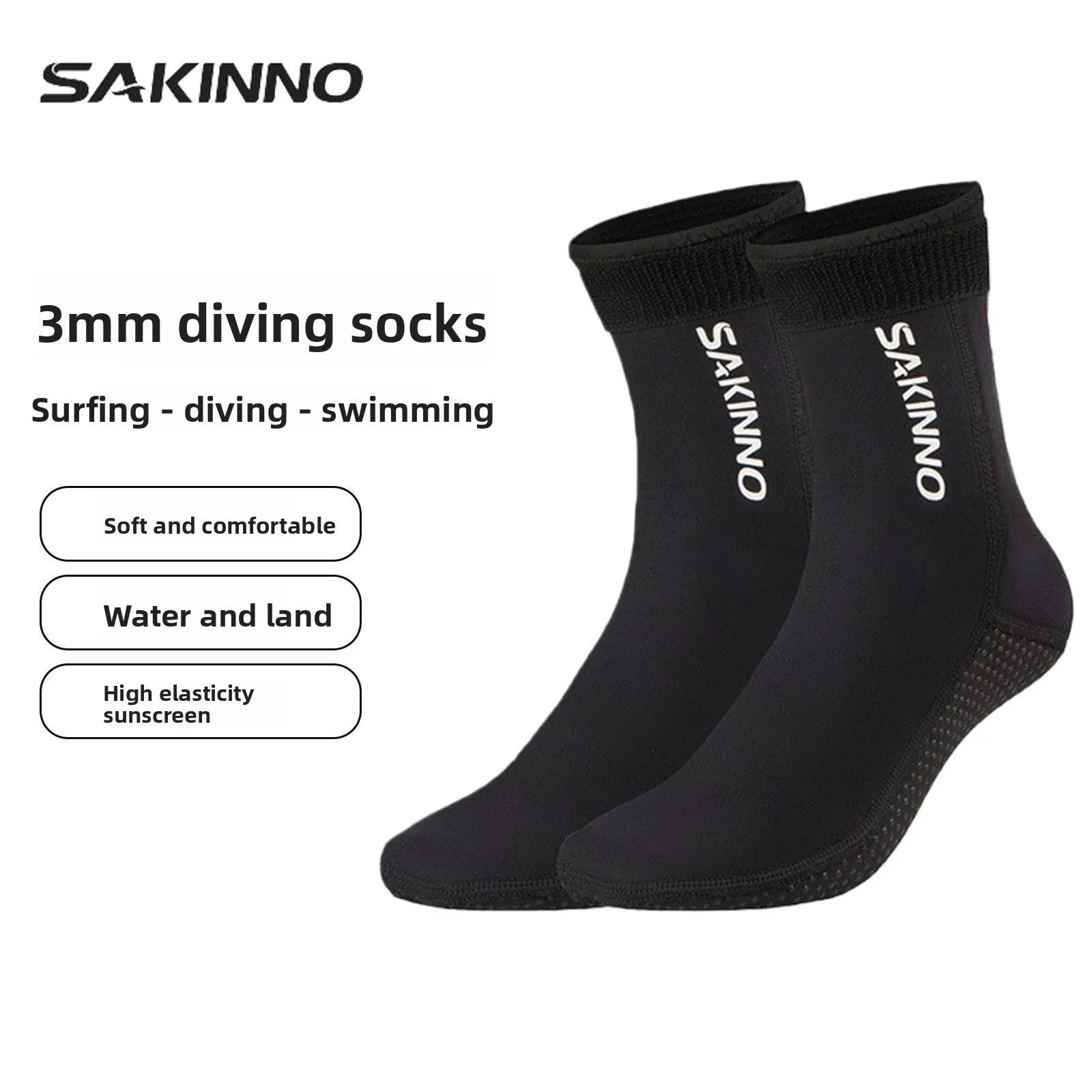 

Diving Socks 3mm Super Elastic Anti-skid Anti-cut Diving Socks Snorkeling Socks Free Diving Outdoor Diving Socks Beach Socks