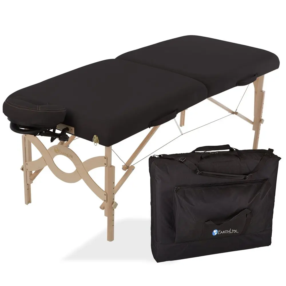 Tragbares Massagetisch-Set AVALON Reiki Endplate, Premium FlexRest Gesichtsauflage und Strata-Kissen, Tragetasche 30x73