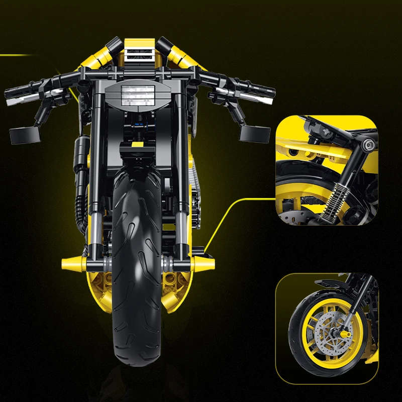 500 + قطعة مدينة سوبر سباق الدراجات النارية التقنية لتقوم بها بنفسك اللبنات دراجة نارية نموذج مجموعة ألعاب إبداعية هدايا للبنين الكبار الاطفال