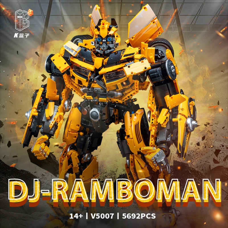 5692PCS Technical Bumblebeed Transformation Robot  Building Blocks Bricks Smart Autobot Assemble Figure Toys Gifts For Kid