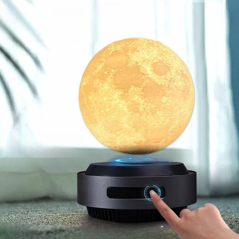 Upgrade Maglev Automatic Lifting Moon Light Black Technology Trend Ornament