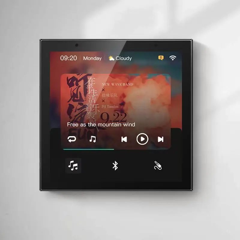 

Golden Security 4" Touch Screen 2 Way Ceiling Speakers Tuya Gateway Central Control Panel For Smart Home Device