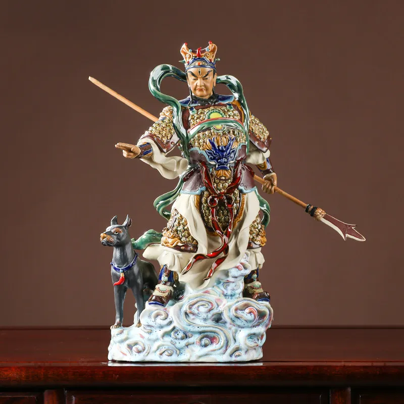 

X-S decoration door living room town house decoration Erlangshen ceramic ornament