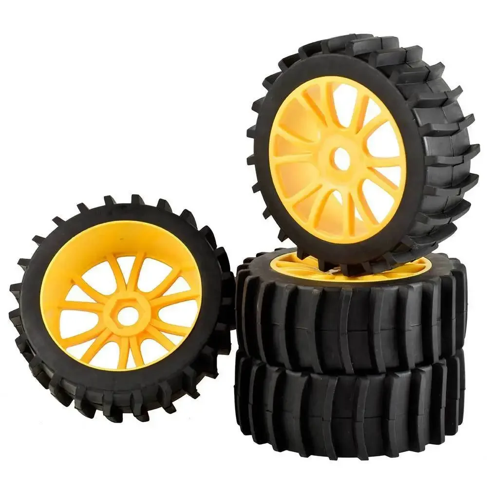 RC 84-T810 Wheel & Rubber Tires insert sponge 4Pcs For HSP 1:8 off-road Buggy