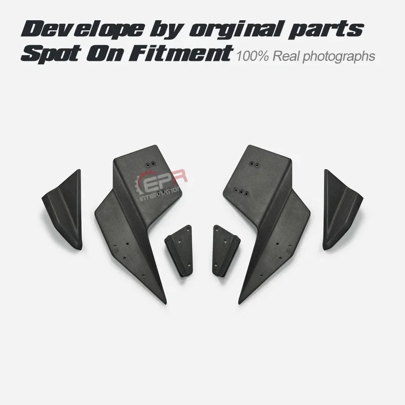 مجموعات خارجية سبويلر صندوق السيارة من ألياف الكربون غير اللامعة لـ 17 فصاعدًا من النوع المدني R FK8 M الجناح الخلفي #4