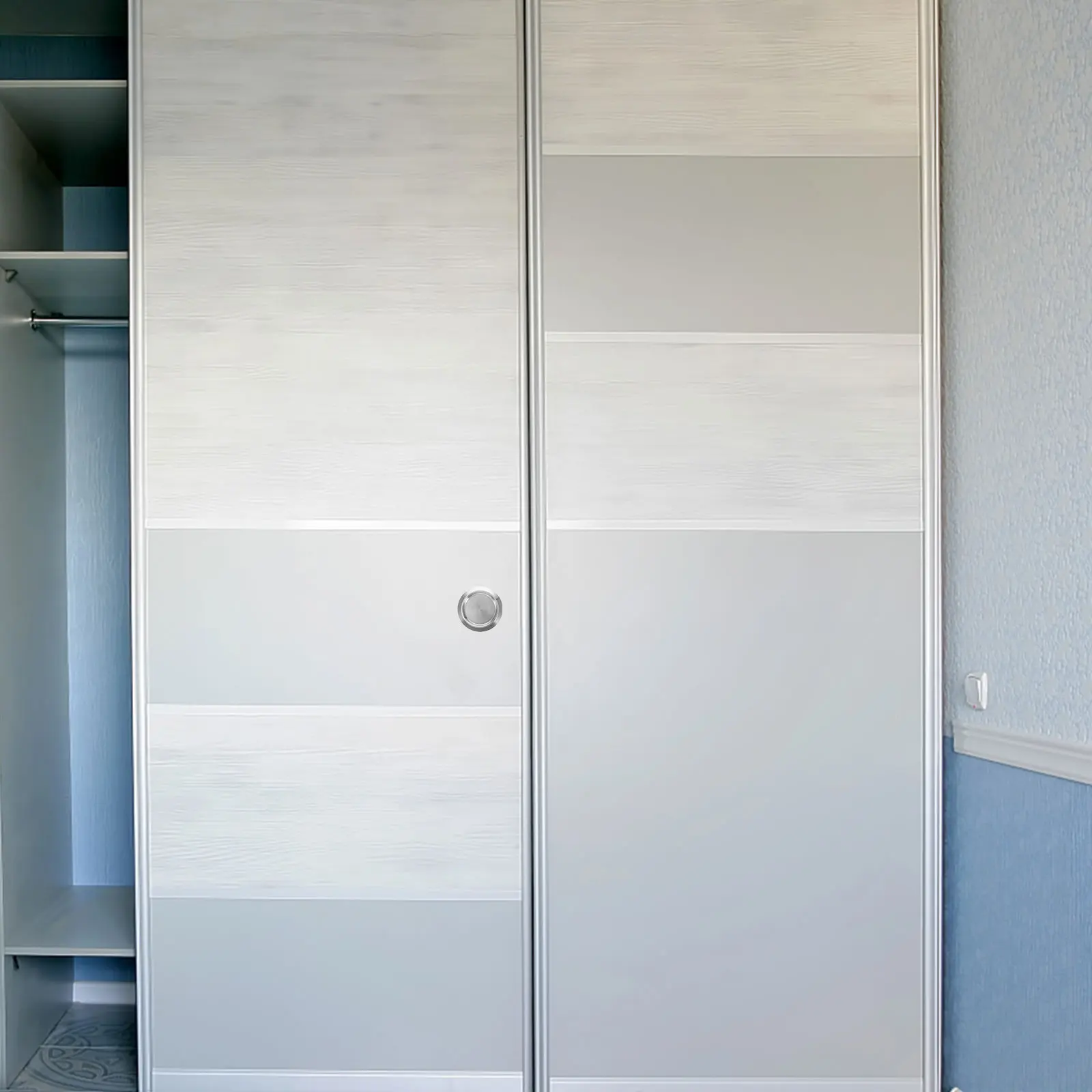 Stainless Steel Cabinet Door Handles Metal Recessed Pulls Durable Sliding Closet Handle Ergonomic Grip Simple Design Kitchen