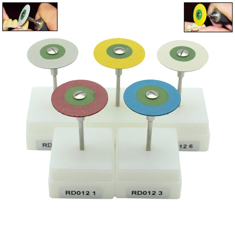 1pc Dental Rubber Diamond Polisher Wheels Saw Disc Quick Polishing for Zirconia Porcelain Restorations Dental Lab Polisher Tools