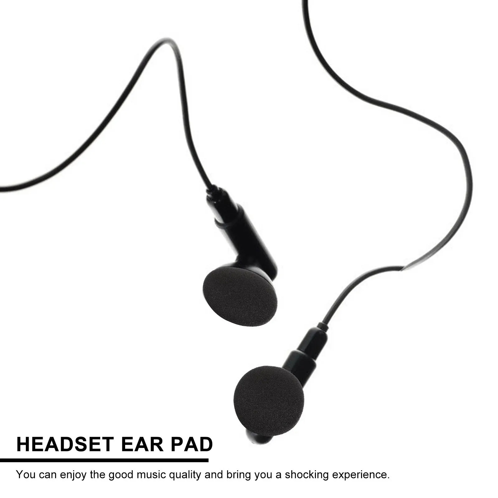 

20pcs Headphone Ear Sponge Covers Universal High Elastic Replacement Pads Soft Comfort Noise Blocking Ear Cushions For Long Use