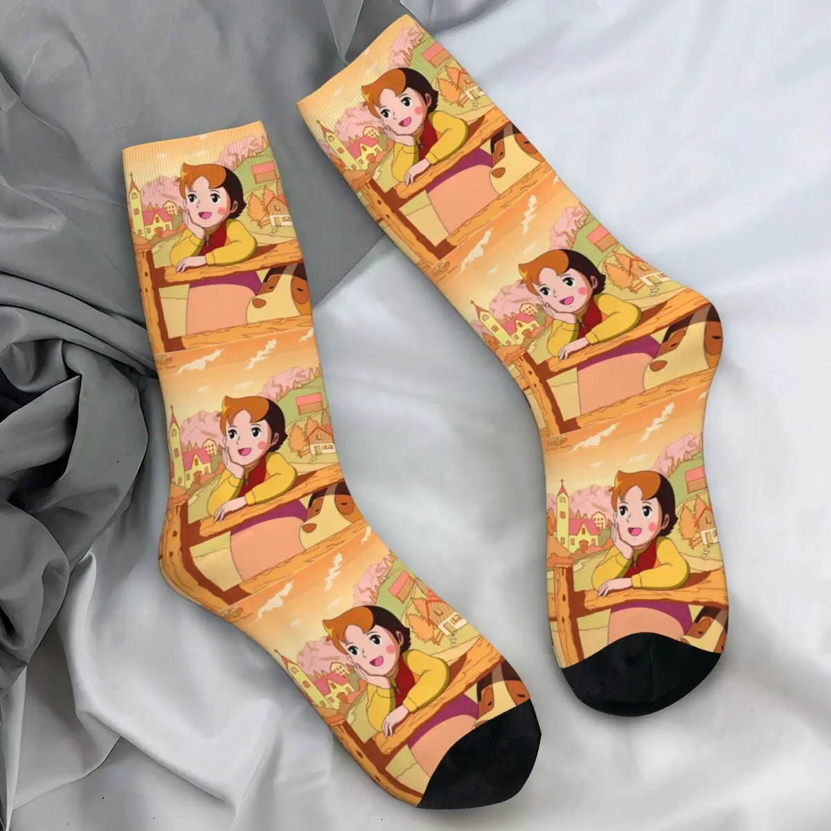 

Носки Heidi, забавные чулки, мужские качественные спортивные носки для бега, зимние дизайнерские нескользящие носки