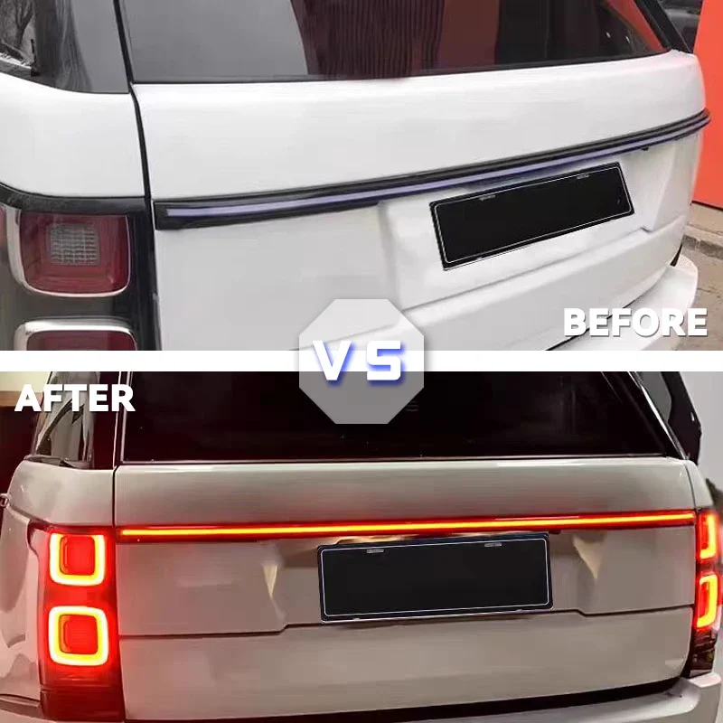 The through-taillights are a new upgrade to the For Range Rover 13-22 Stylish Rear Start Lights Land Rover