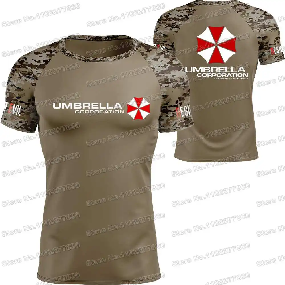 2024 Umbrella Corporation T Shirt Outdoor Running GYM Tech Shirts Motorcycle Jersey MTB Clothing Training Tops Fitness Jersey