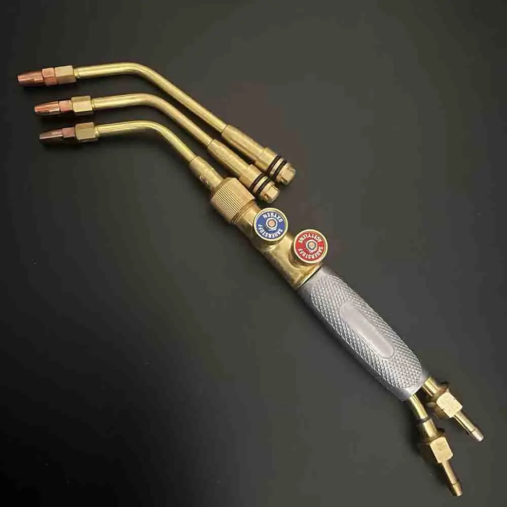 Rotary Gas Welding Torch Oxy Acetylene Propane Welding Gun Different Length Welding Rod
