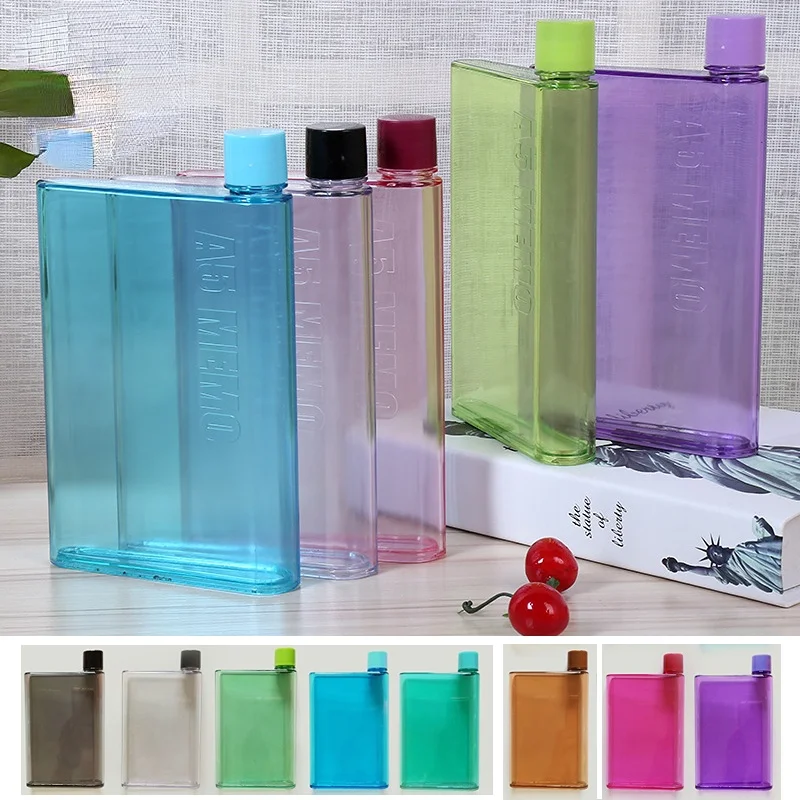 Paper Cup Bottle Flat Water Bottle Notebook Bottle ECO Friendly  Free Clear Portable Book Drink Water Bottle