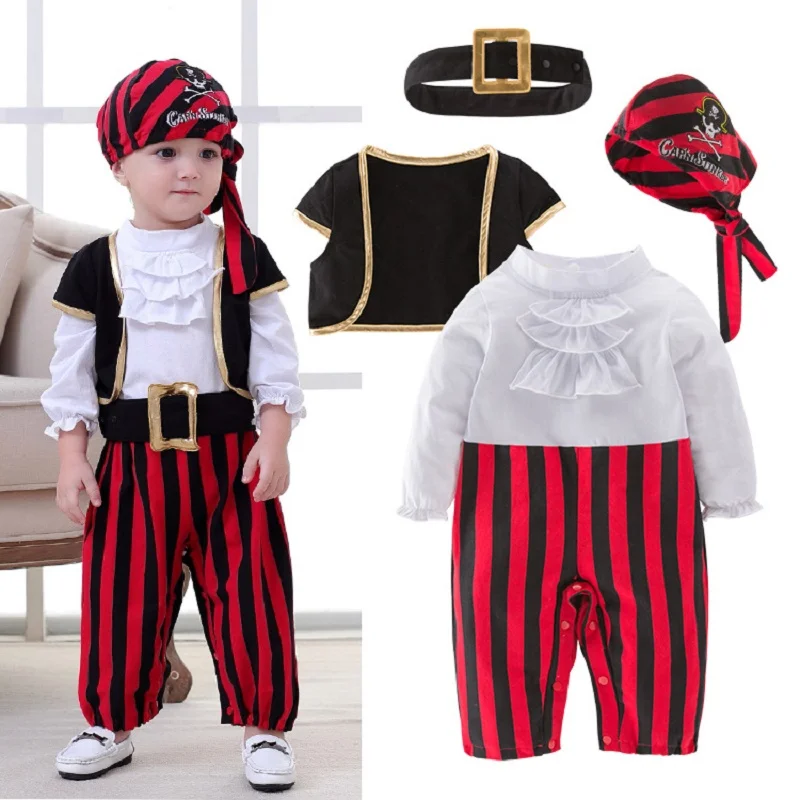 Umorden Toddler Baby Boys Purim Halloween Costumes Cosplay Cowboy Astronaut Pirate Occupation Role Play Outfit Fancy Dress Up