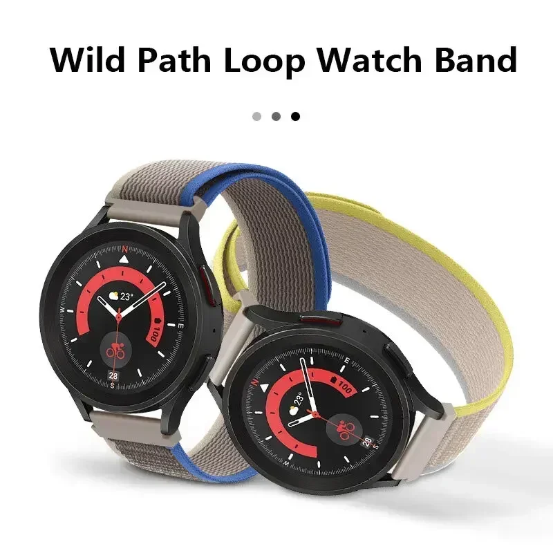 20/22mm Band For Samsung Galaxy Watch 4 6 40mm 44mm 6 Classic 43mm 47mm 5 Pro 45mm Nylon Coorea Bracelet HUAWEI Watch GT 2 Strap image 2
