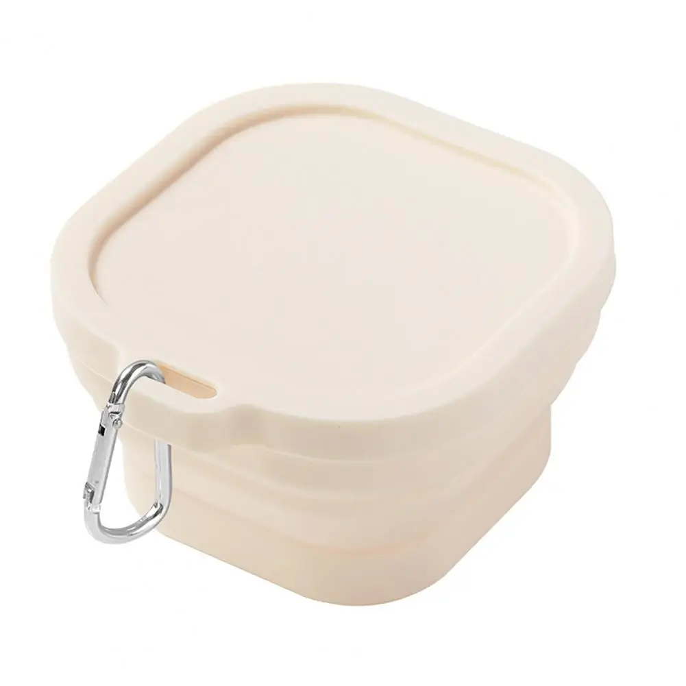 400ML Multifunctional Bowl Non-slip Foldable Food-grade with Hanging Hook Dishwasher Safe Silicone Bowl