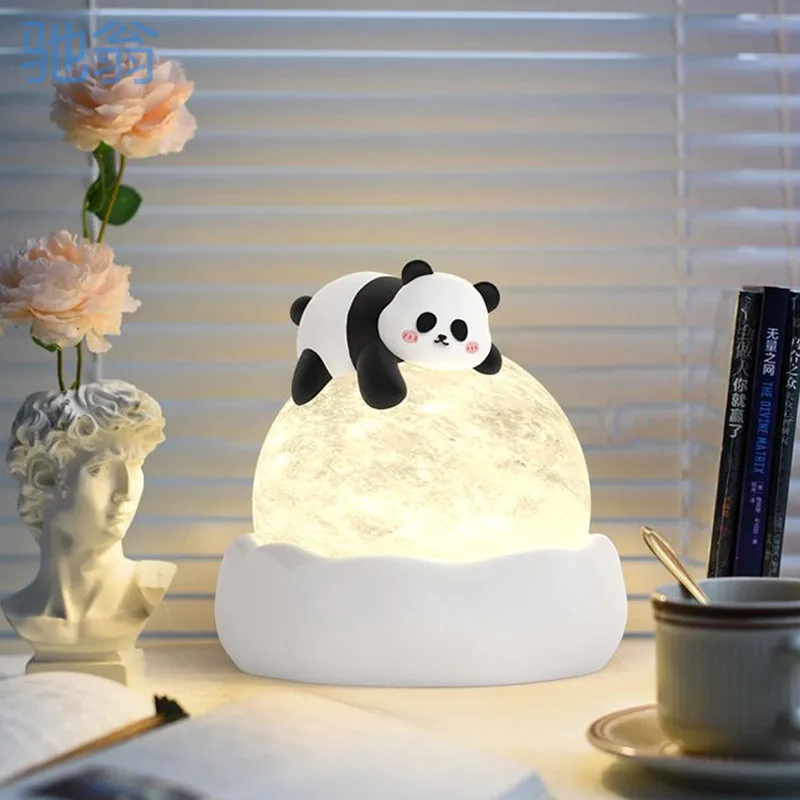 Rabbit Desk Lamp Cream Wind Bedroom Bedside Lamp Children's Room Cute Atmosphere Festival Girls Gift Night Lamp